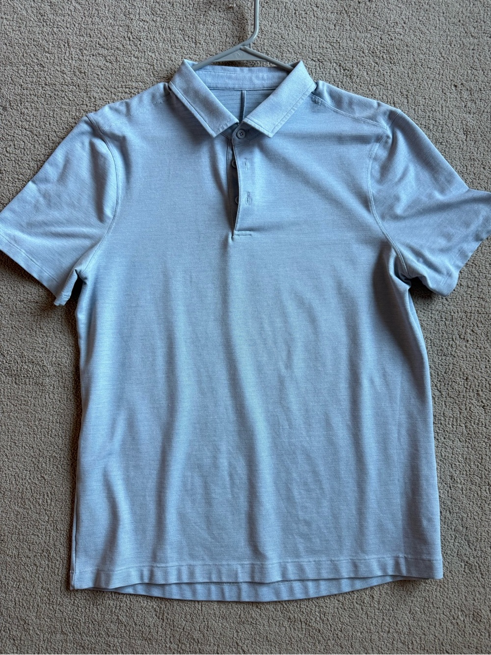 lululemon athletica Pale Blue Men's Polo